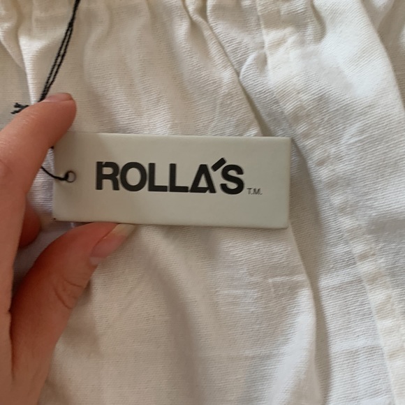 Off the shoulder linen white dress - Picture 2 of 3